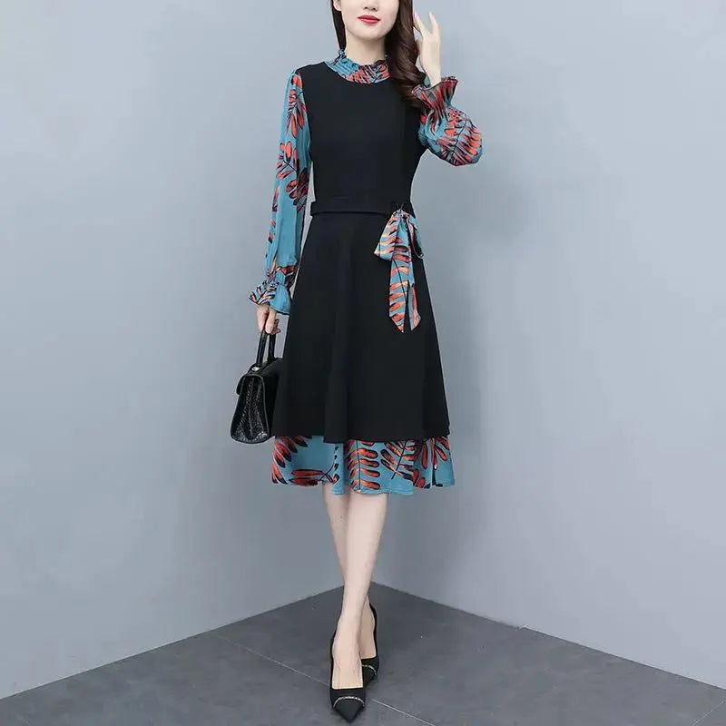 Herbst-/Winterkleid mit Rollkragen