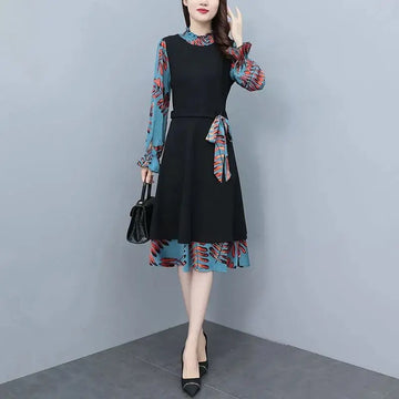Herbst-/Winterkleid mit Rollkragen