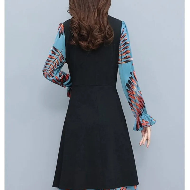 Herbst-/Winterkleid mit Rollkragen